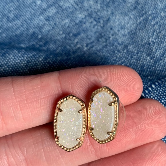 Kendra Scott Jewelry - Kendra Scott Iridescent Rose Gold Drusy Ellie Stud